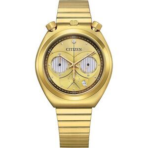 Citizen Star Wars C-3PO Rewired Gold-Tone Dial Stainless Steel Mens Watch